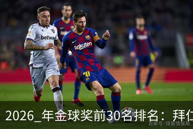 2026 年金球奖前30名排名：拜仁凯恩以28分微弱优势，战胜第2名，赢得金球奖